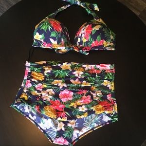Unique Vintage Plus Sized Monroe Bikini